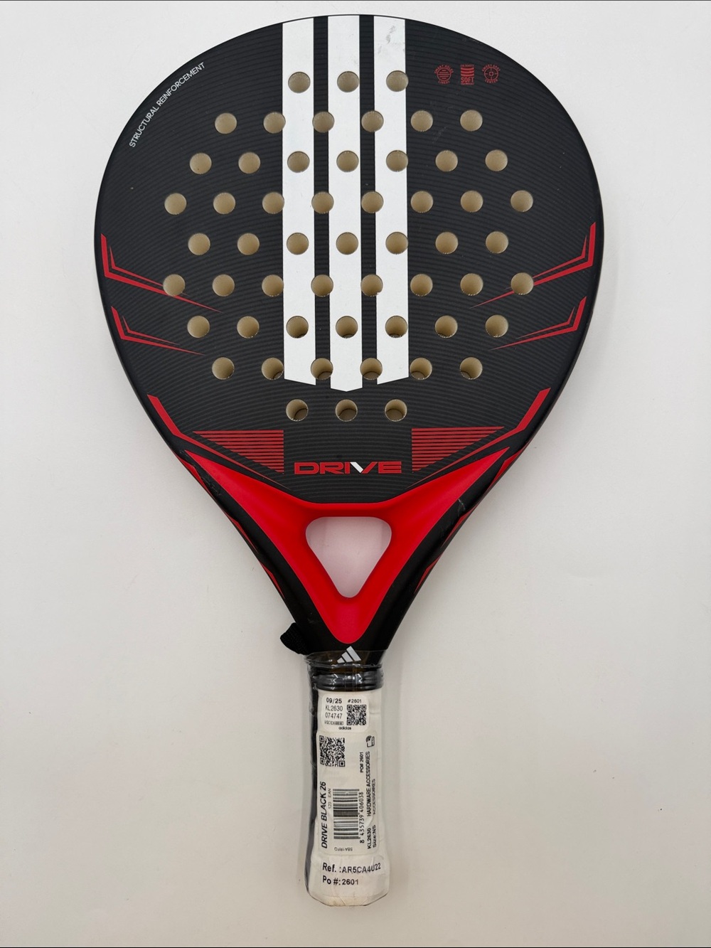 adidas Drive Padel Racket in Black & Red